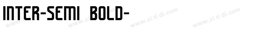 inter-semi bold字体转换